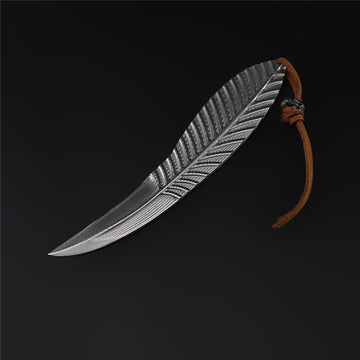 The Feather Damascus Steel Fixed Blade
